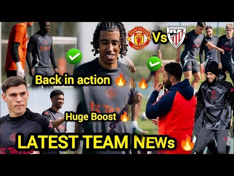 NoW🛑 AMAD,YORO, HEAVEN....🔥MAN UNITED TRAINING NEWS& UPDATES AHEAD OF ATHLETIC CLUB ✅#manunitednews