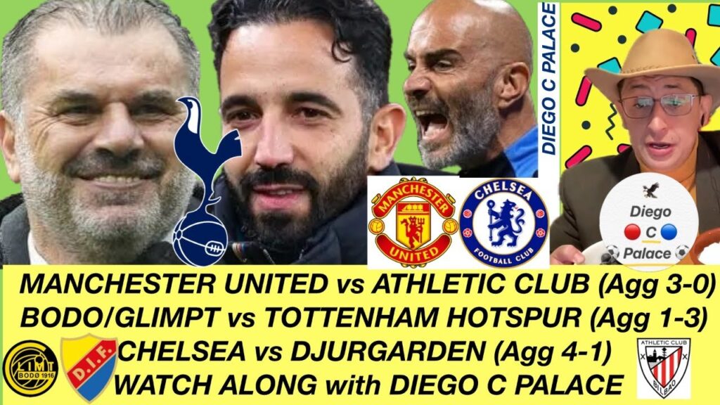 MAN UNITED 4-1 ATHLETIC CLUB Agg 7-1 LIVE Bodo/Glimt 0-2Tottenham Hotspur Agg1-5 #football #uefa MAN UNITED 4-1 ATHLETIC CLUB Agg 7-1 LIVE Bodo/Glimt 0-2Tottenham Hotspur Agg1-5 #football #uefa