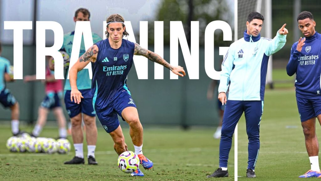Watch Calafiori & Timber in Intense Arsenal Training  💪