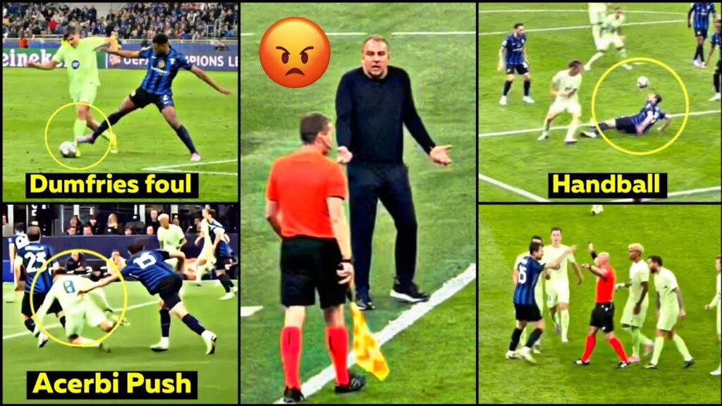 😨Hansi Flick Outraged at Referee for Ignoring Fouls in Barcelona’s UCL Exit