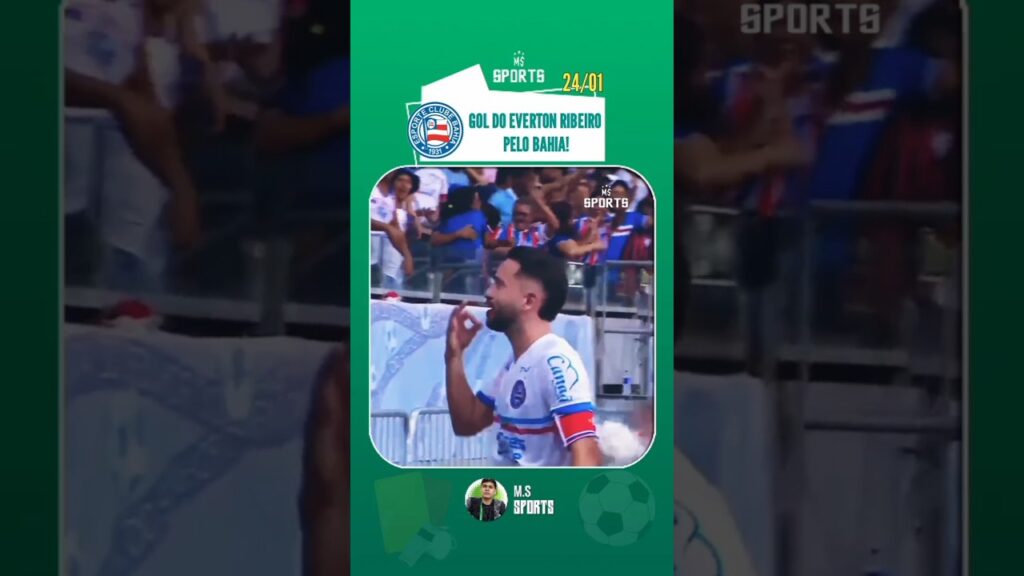 Veja o gol do Everton Ribeiro pelo Bahia 24/01 #shorts #futebol