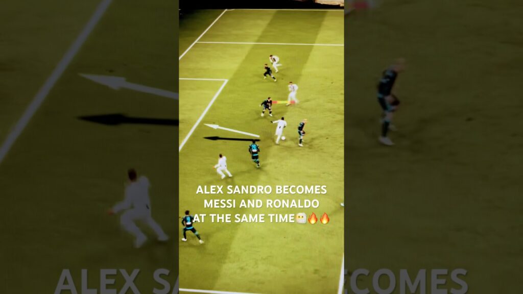 ALEX SANDRO BECOMES MESSI ANR RONALDO AT THE SAME TIME😶‍🌫️🔥🔥 #shorts #youtubeshorts