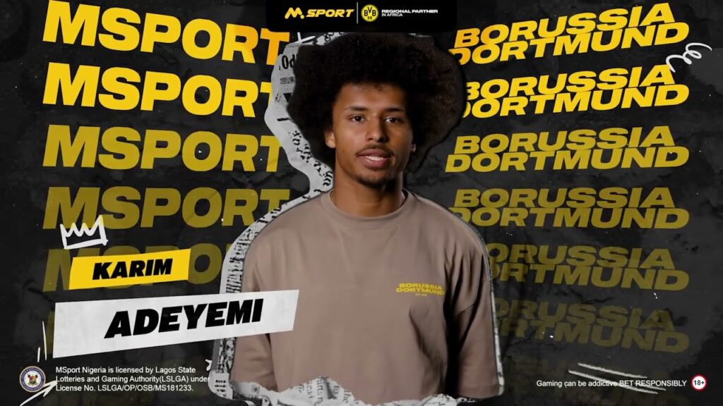 MSport NG x Borussia Dortmund | Join MSport Today – with Karim Adeyemi