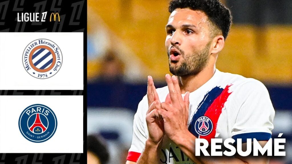 Montpellier - PSG 1:4 Résumé Ligue 1 2024/25 | Goncalo Ramos