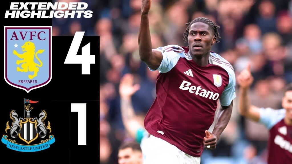 Amadou Onana Goal | Aston Villa vs Newcastle 4-1 Extended Highlights | Premier League 2024/25