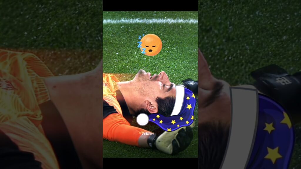 Bro put Thibaut courtois to sleep😳🤯🥶#football #courtois #realmadrid