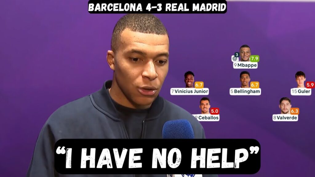 Kylian Mbappe BLASTS his team after El Clasico - Post Match Interview - Barcelona 4-3 Real Madrid
