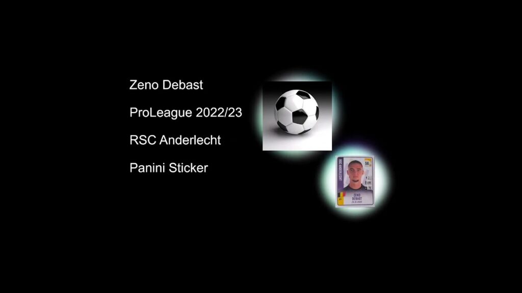 Zeno Debast ProLeague 2022/23 RSC Anderlecht Panini Sticker #football