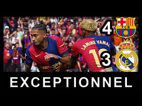 Le Barça est phénoménal (Fc Barcelone - Real Madrid 4-3)