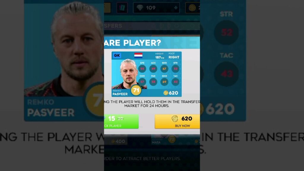 Remko Pasveer market value Dream League Soccer 2024 #shorts