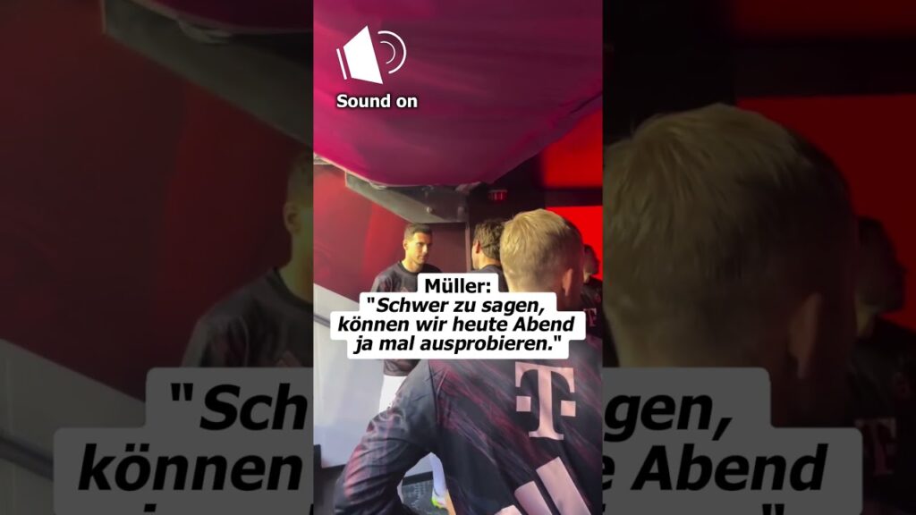 "Bist du ein guter Küsser?" Müller und Goretzka flirten vor Anpfiff 😍😘 #shorts