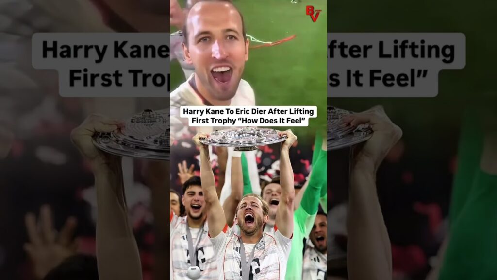 Harry Kane and Eric Dier Trophy Celebration