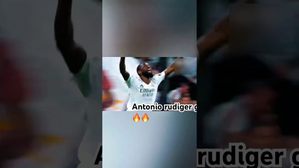 Antonio rudiger goal #realmadrid #championsleague #football #shortfeed #viralvideo #footballsoccer
