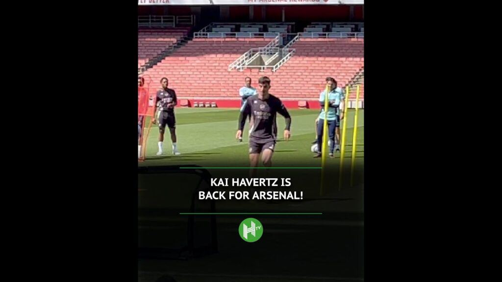 Kai Havertz training at the Emirates this morning!🎉