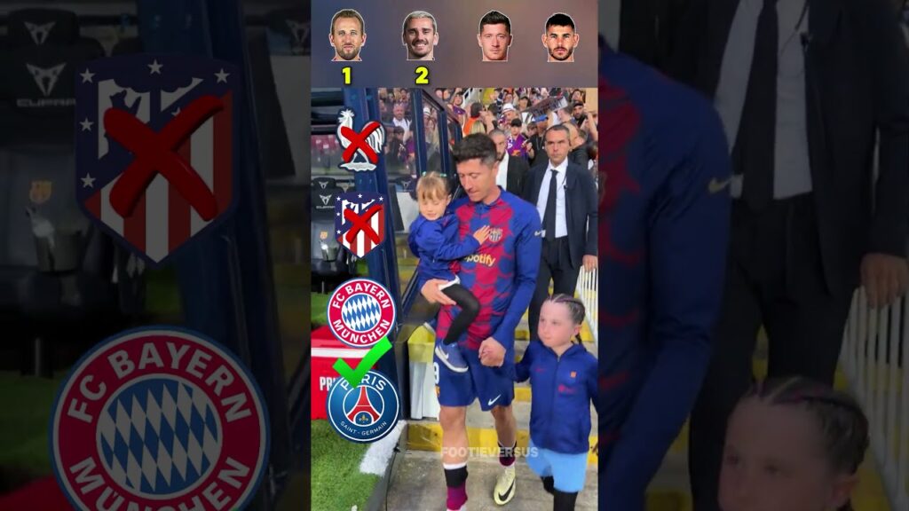 Harry Kane, Antoine Grizemann, Robert Lewandoski, Lucas Hernandez -played clubs #kane #grizemann