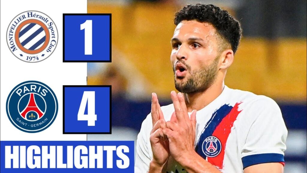 Montpellier vs PSG 1-4 Highlights/Résumé | Goncalo Ramos Hattrick | Mayulu Goal | Ligue 1 2024/25