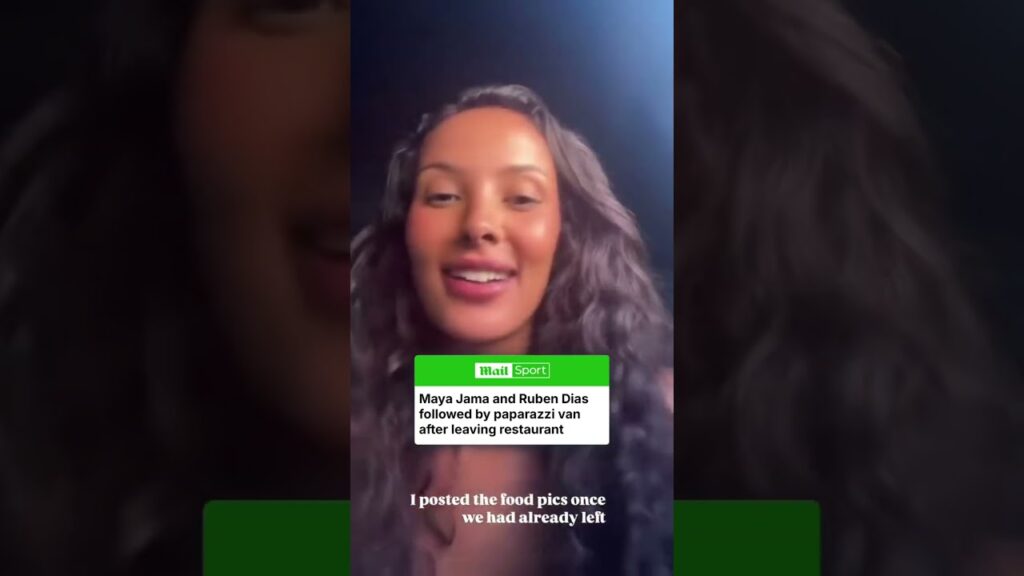 Maya Jama and Ruben Dias followed by a van of paparazzi after leaving a restaurant… #news #sports