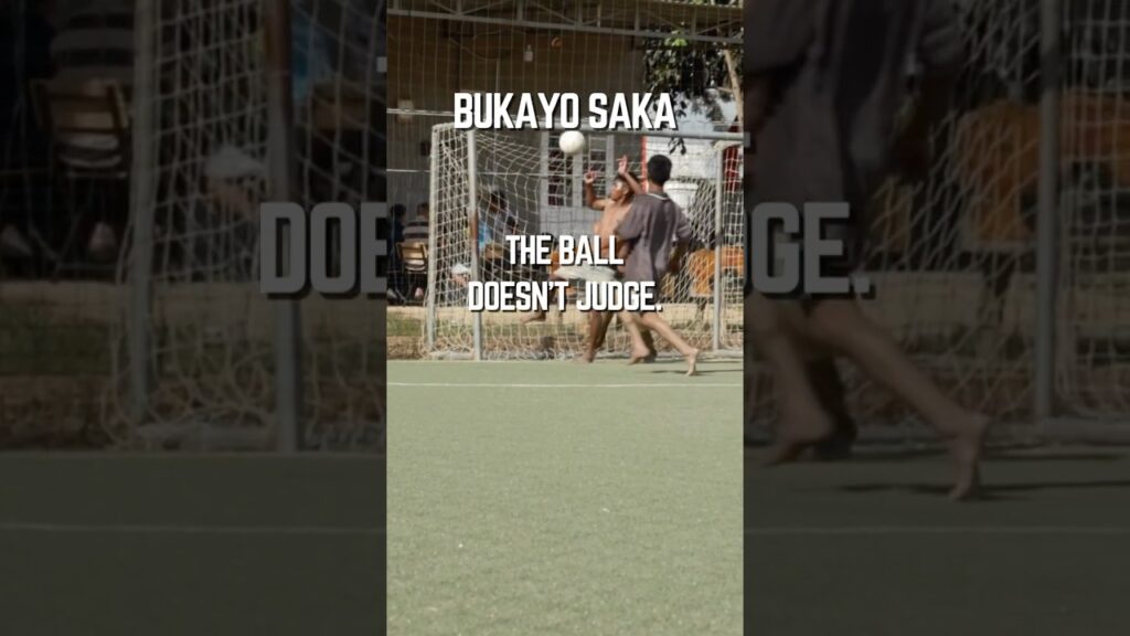 The ball doesn’t judge. It only responds to effort. Bukayo Saka