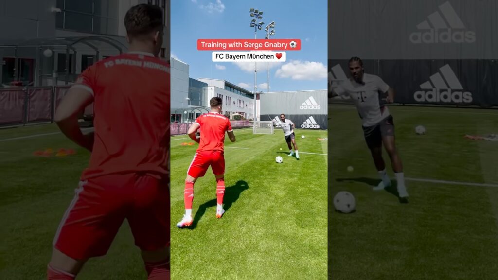 Training mit Serge #Gnabry ⚽️🔥 #FCBayern #fussball #football #soccer