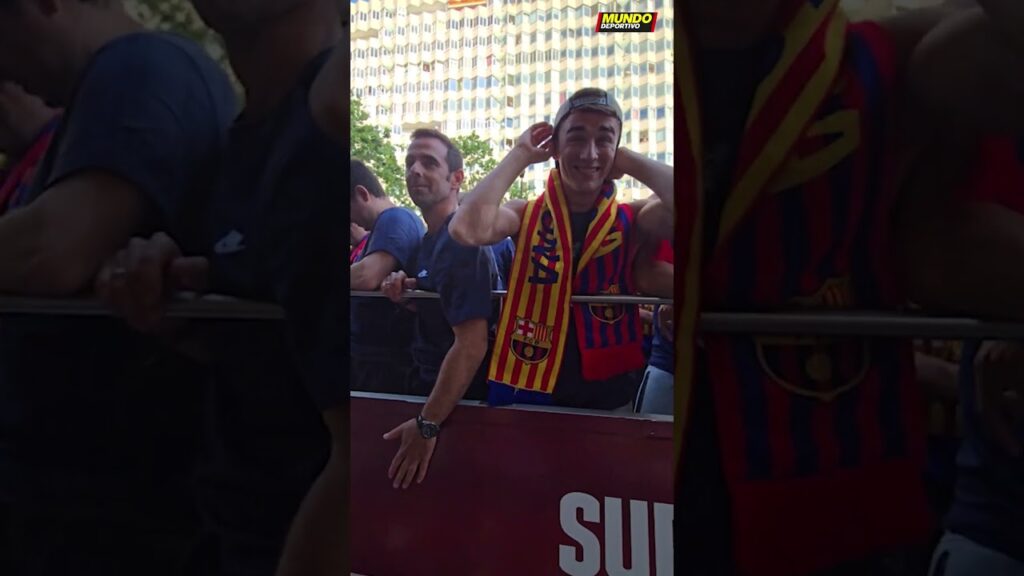 😏 Gavi 🗿 Héctor Fort 🥳 Fermín | Celebración Barça por la liga #shorts