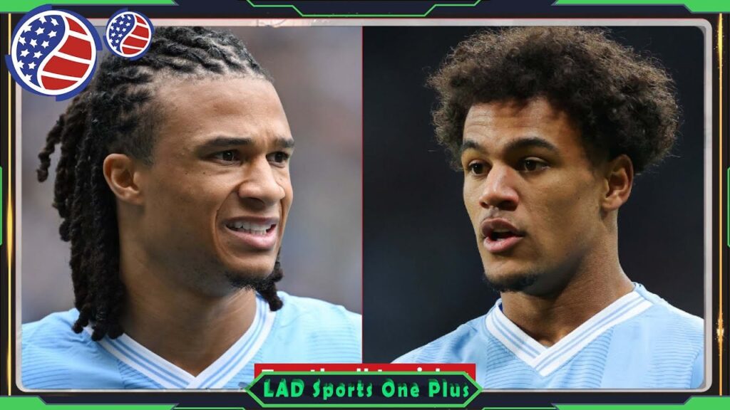 Nathan Ake and Oscar Bobb react to Jahmai Simpson Pusey announcement at Man City