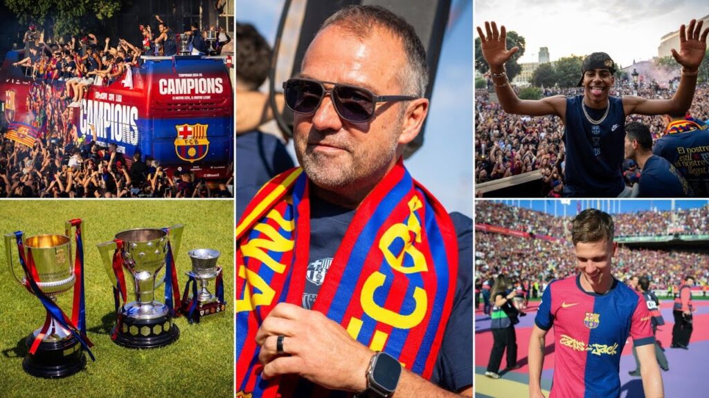 BARCELONA CELEBRATE THE DOMESTIC TREBLE - AN EXCITING SUMMER AHEAD - DANI OLMO RUMOURS