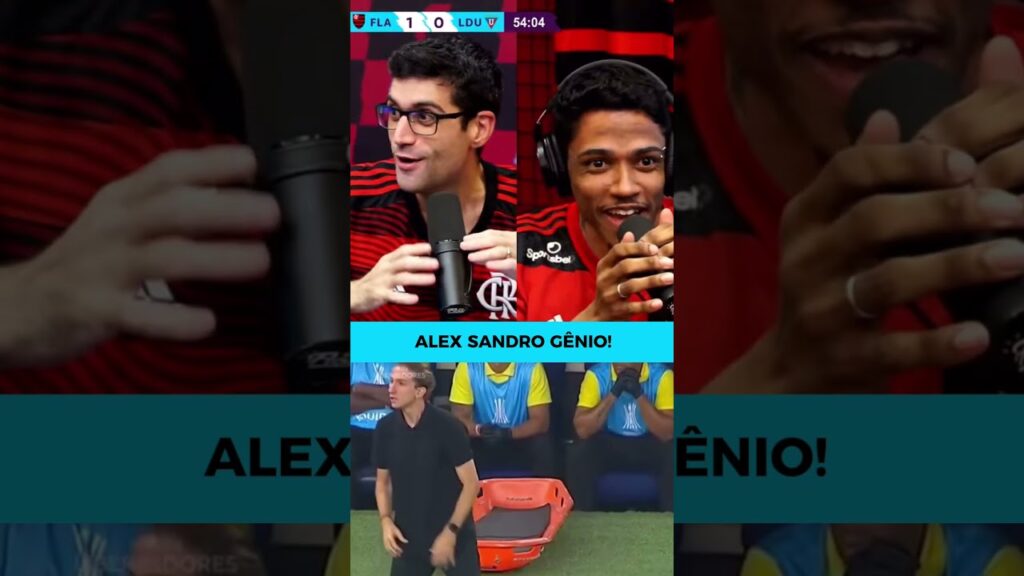Jogadaça do Alex Sandro pro gol do Luiz Araújo!🔥#flamengo #luizaraújo #alexsandro #libertadores