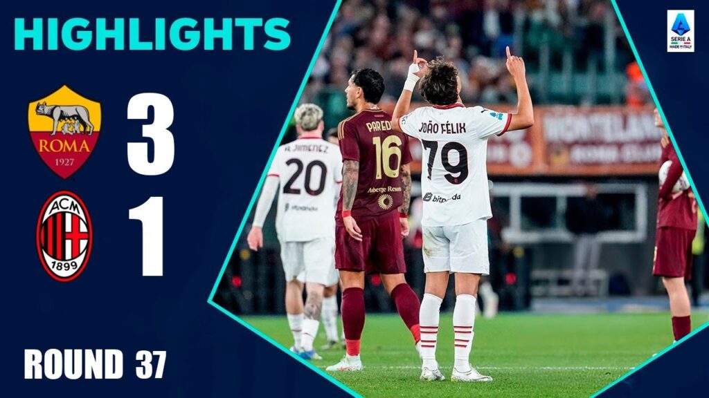 João Félix Goal | Roma vs Milan 3-1 Highlights | Serie A 2024/25