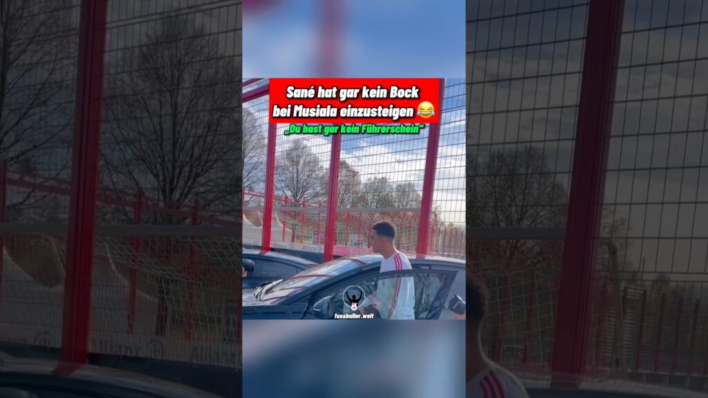 Sané hat gar keinen Bock bei Musiala einzusteigen 😂