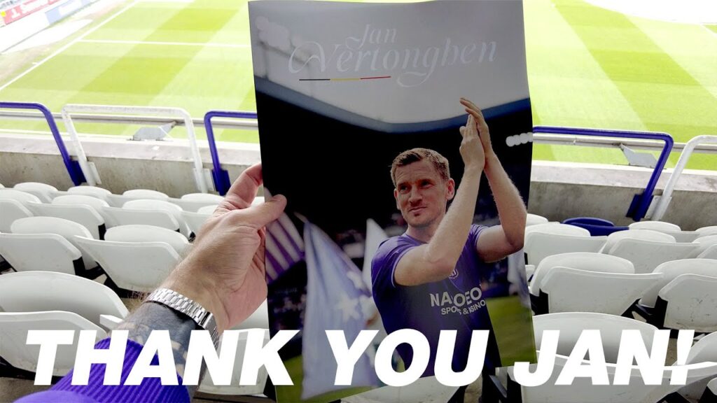 Hommage à Jan Vertonghen | Dernier match à domicile avec Anderlecht.