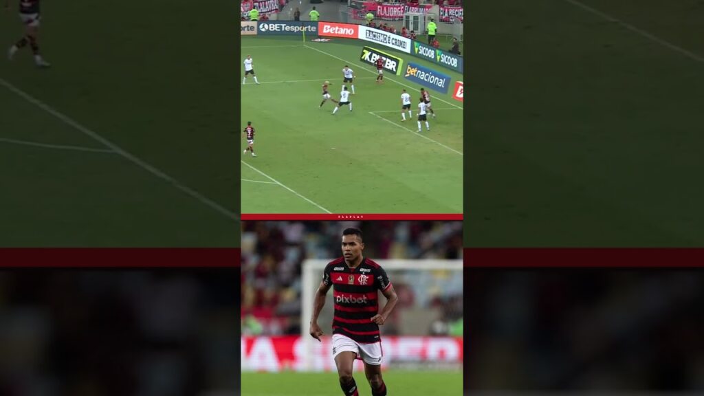 Infelizmente, essa bola caiu no pé errado do Alex Sandro. #flamengo