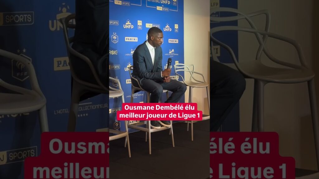 🏆 Ousmane Dembélé élu meilleur joueur de Ligue 1 pour la première fois aux Trophées UNFP #dembele