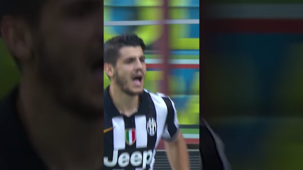 Álvaro Morata 🎯 un vero killer 9️⃣ #juventus #football #shorts #skills