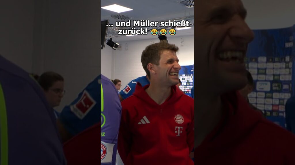 Thomas Müller schießt noch einmal gegen Leroy Sane 🤣 #shorts