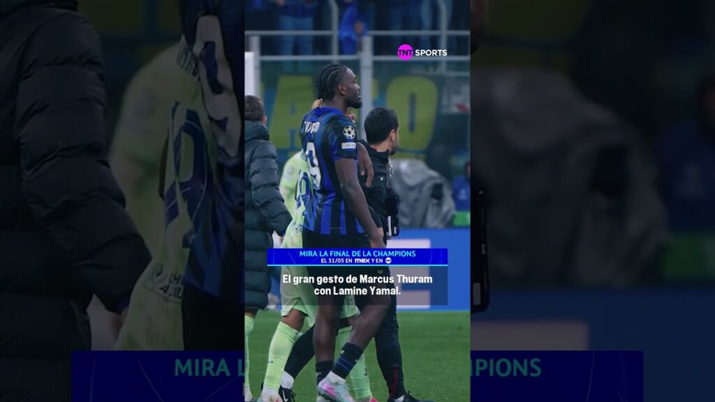 ¡MARCUS THURAM CONSOLÓ A LAMINE YAMAL! | UEFA CHAMPIONS LEAGUE #Shorts