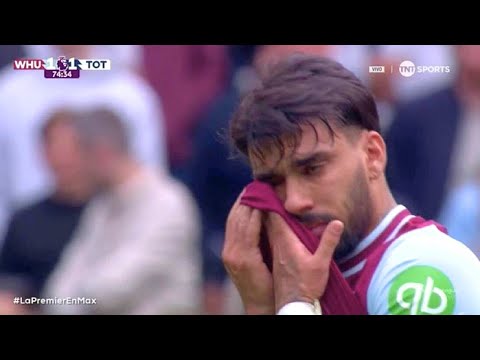 Lucas Paqueta Burst into Tears After Receiving Yellow Card vs Tottenham Hotspur 😢 | Reaction