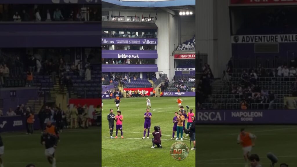 Vertonghen played his last ever home match for Anderlecht. He's retiring at the end of the season