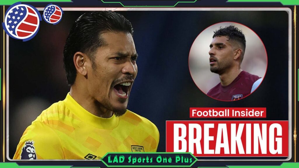 Emerson Palmieri reacts to Alphonse Areola announcement at West Ham