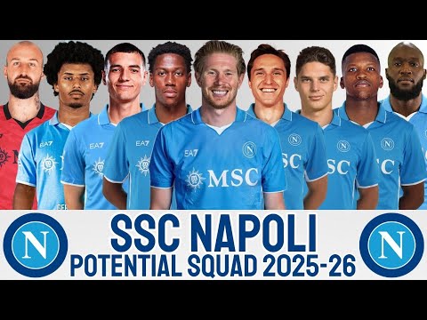 Napoli Potential Squad 2025-26 Season with Kevin de Bruyne | Nqpoli Possible Squad 2025-26 Season