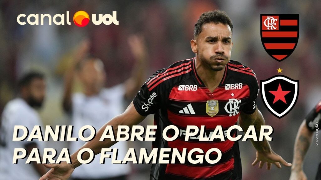 GOL DO FLAMENGO! DANILO ABRE O PLACAR PARA O MENGÃO CONTRA O BOTAFOGO-PB NA COPA DO BRASIL