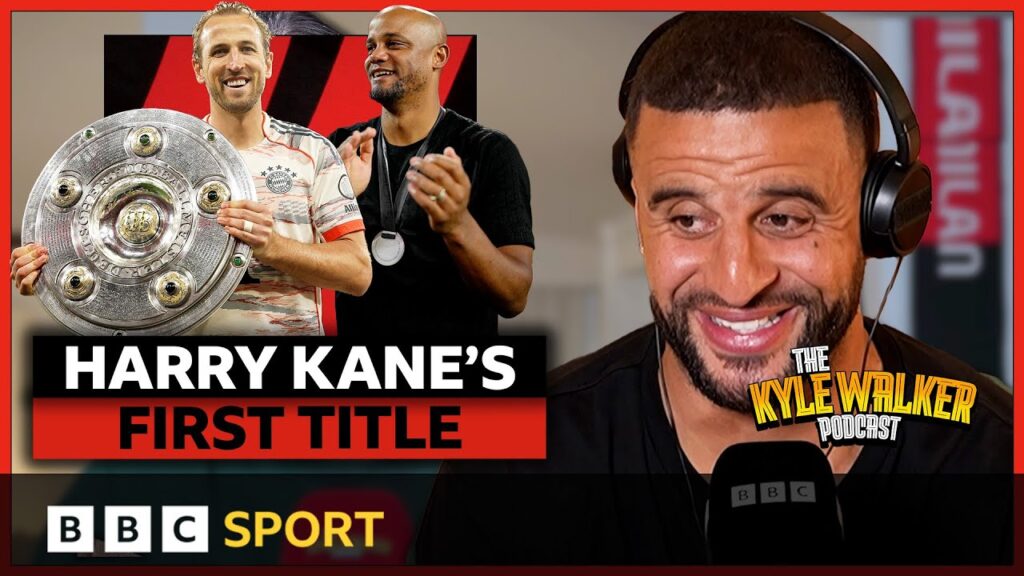 Kane & Kompany Facetime Kyle from Bundesliga celebrations | The Kyle Walker Podcast | BBC Sport
