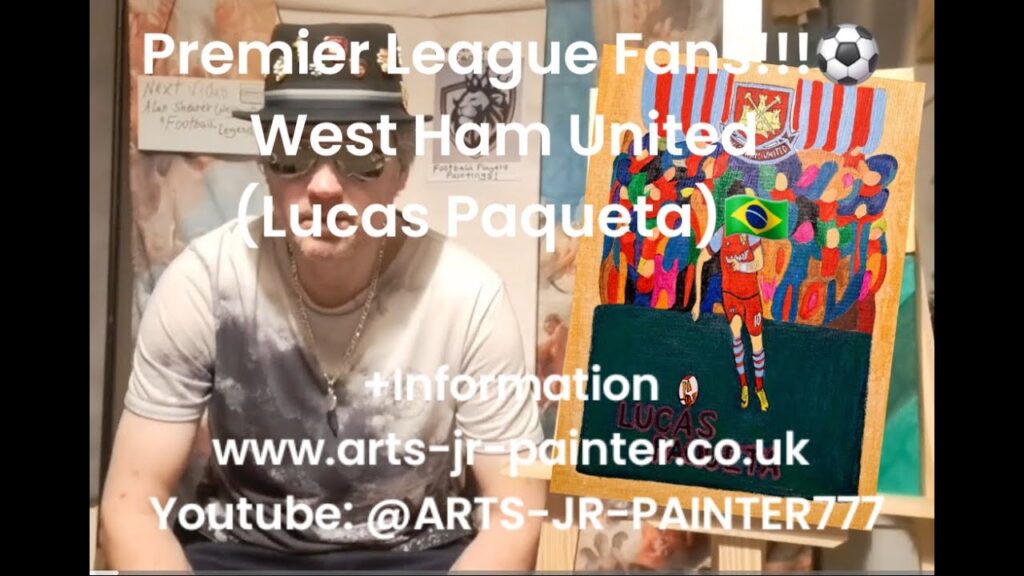 Premier League Fans!!!⚽️⚽️Lucas Paqueta🇧🇷(West Ham United)Acrylic Painting!!!