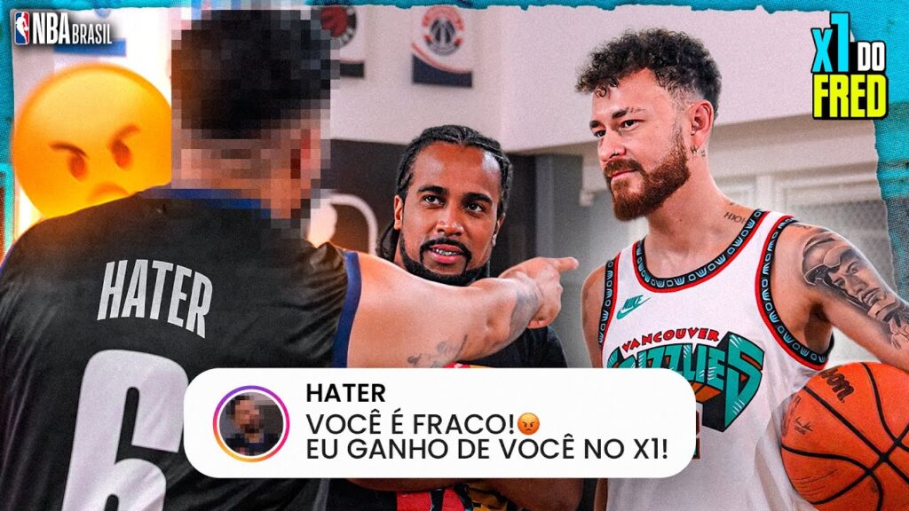 DESAFIEI UM HATER MEU NO BASQUETE! E PAU QUEBROU 😡 - X1 do Fred #6