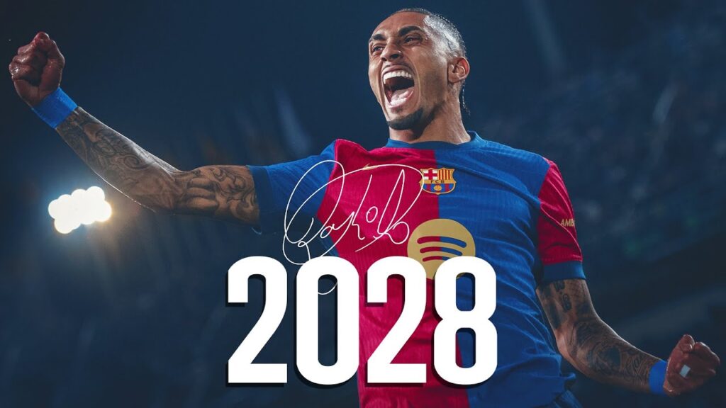 RAPHINHA EXTENDS his CONTRACT with FC BARCELONA until 2028 🔵🔴📝