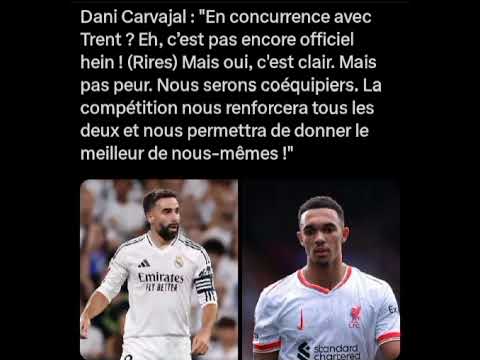 Carvajal parle d'Alexander Arnold #carvajal #footballer #shorts
