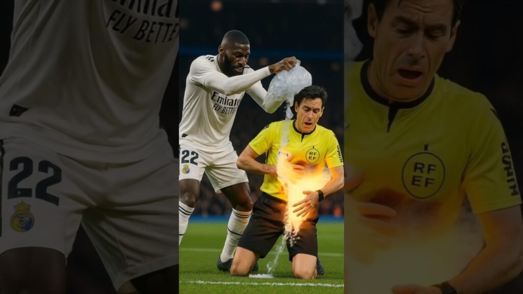 Rüdiger intentaba SALVAR al árbitro con el HIELO!! Lo que las cámaras no enseñan #realmadrid #futbol