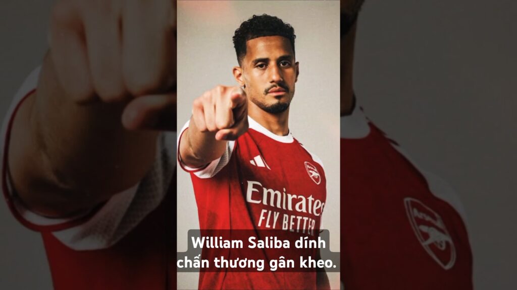 Saliba chấn thương gân kheo không đá trận gặp Southampton  #arsenal #saliba