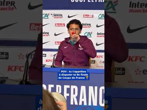 Marquinhos boit sa Vittel… avant de boire le Stade de Reims demain ? #footballshorts #psg #paris