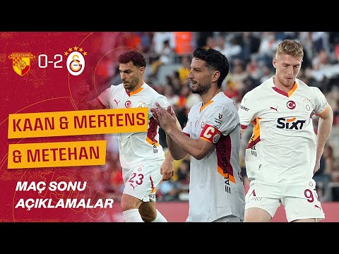 🎙️ Dries Mertens, Kaan Ayhan ve Metehan Baltacı'nın maç sonu açıklamaları | #GÖZvGS