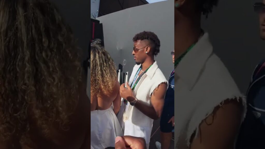 Kingsley Coman pulled up to the Monaco Grand Prix 🥶